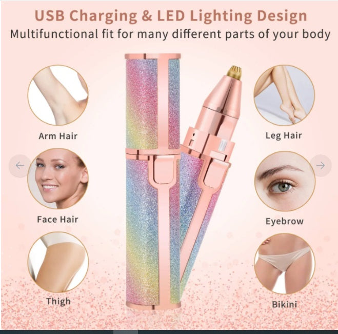 Blawless Rechargeable 2 in 1 Trimmer and Facial Hair remover Trimmer Shaver For Women