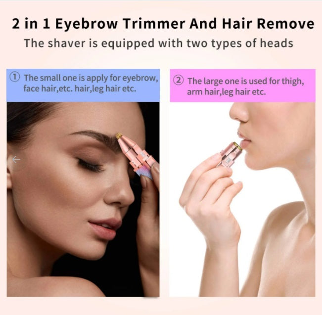 Blawless Rechargeable 2 in 1 Trimmer and Facial Hair remover Trimmer Shaver For Women