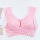 Breast Up Lifter and Posture Corrector Crossing Hooks Removable padded Bra
