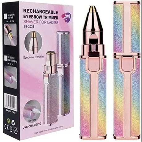 Blawless Rechargeable 2 in 1 Trimmer and Facial Hair remover Trimmer Shaver For Women