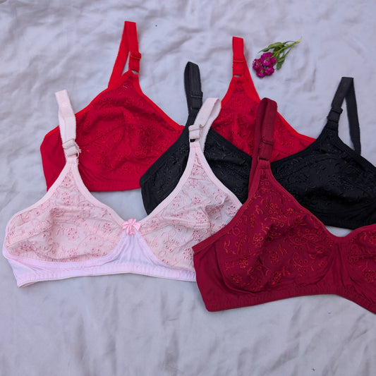 Soft Cotton Chicken Non Padded Bra's