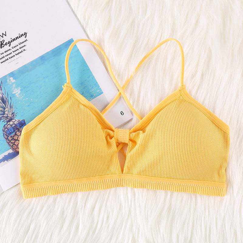Wire Free Hole Style Light Padded Bralette
