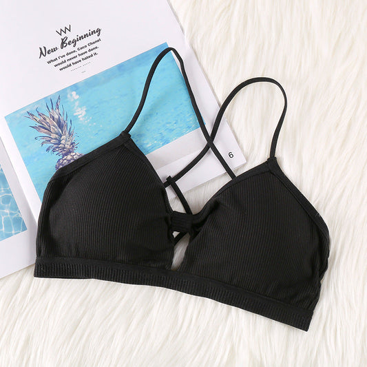 Wire Free Hole Style Light Padded Bralette