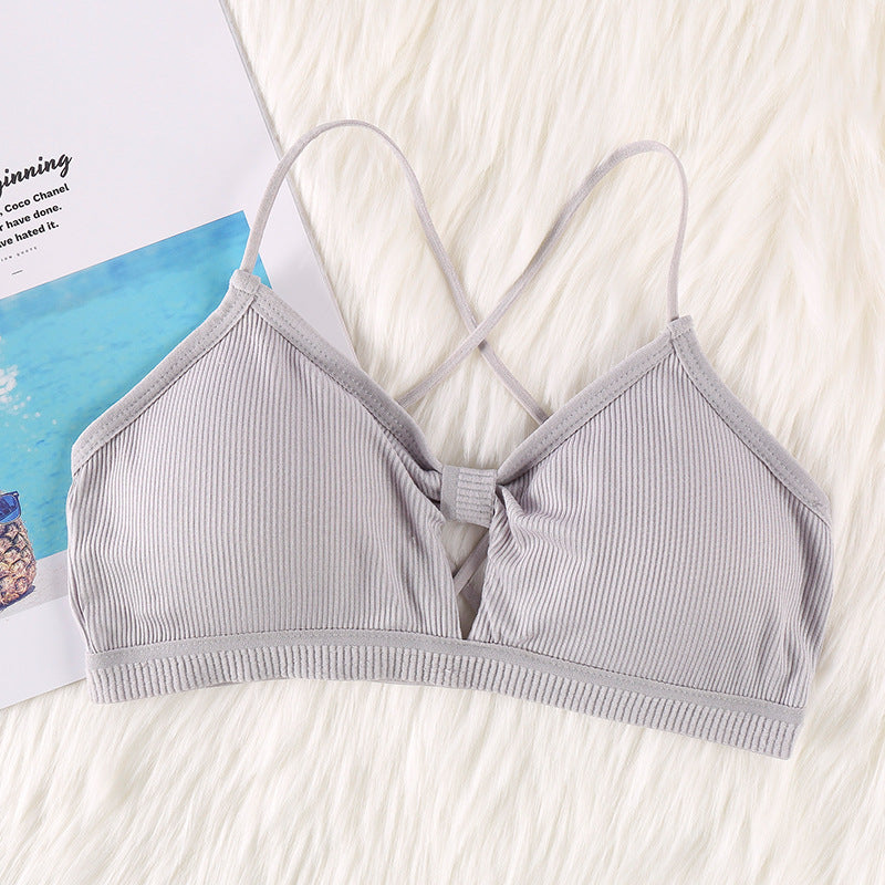 Wire Free Hole Style Light Padded Bralette